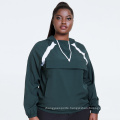 Woman Gym Hoodie Wind-Resistant Hooded Windbreaker Jacket Waterproof Workout Pullover Hoodie